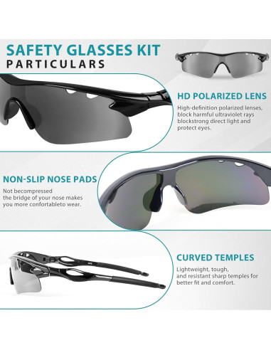 Gafas de Tiro Zoyye con 5 Lentes Intercambiables y Estuche