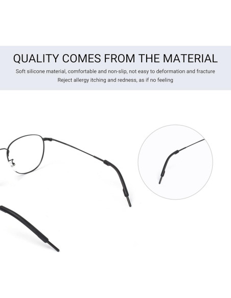 20 Pares Sujetadores Gafas SooGree Antideslizantes Silicona 20 Pares Sujetadores Gafas SooGree Antideslizantes Silicona