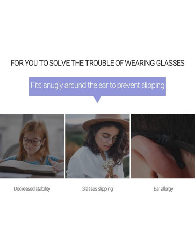 20 Pares Sujetadores Gafas SooGree Antideslizantes Silicona