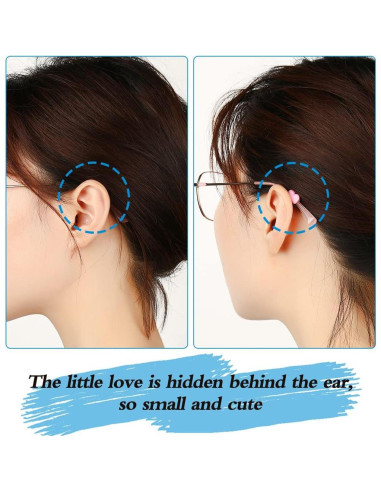 15 Pares de Retenedores de Gafas Silicona Multicolor Amor