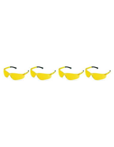 Gafas de Seguridad MCR Safety BK114 Lente Ámbar UV 1 Par