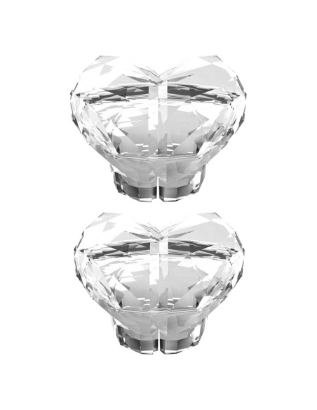 Botones de Tanque de Inodoro Corazón Transparente WsjiaboFux - 2 Pcs Botones de Tanque de Inodoro Corazón Transparente WsjiaboFux - 2 Pcs