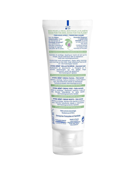 Crema Facial Mustela Hydra Bebé 40 ml - Hidratante Diario con Aguacate Crema Facial Mustela Hydra Bebé 40 ml - Hidratante Diario con Aguacate