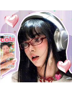 Gafas Anti-Luz Azul TJUTR para Mujeres Estilo Y2K - Color Negro 2