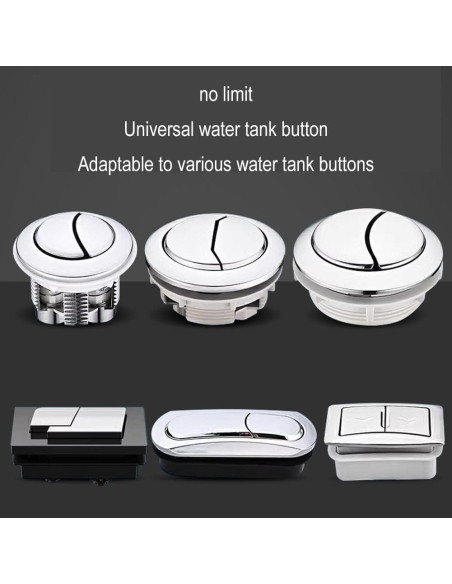 Botones de Tanque de Inodoro Corazón Transparente WsjiaboFux - 2 Pcs Botones de Tanque de Inodoro Corazón Transparente WsjiaboFux - 2 Pcs