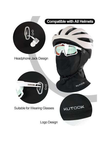 KUTOOK Máscara Balaclava Invierno Unisex Cálida y Ligera KUTOOK Máscara Balaclava Invierno Unisex Cálida y Ligera