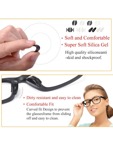 Almohadillas Nasales SooGree 8 Pares Silicona Antideslizante