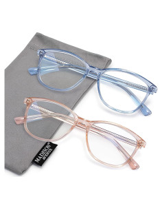 Gafas de lectura TR90 Madison Avenue vintage +1.75 azul/marrón