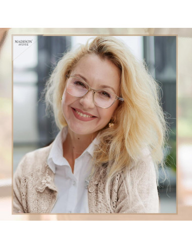 Gafas de lectura TR90 Madison Avenue anti luz azul +2.0