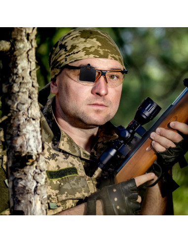 2 Gafas de Tiro Estándar JSHYGOUP con Parche Oclusor