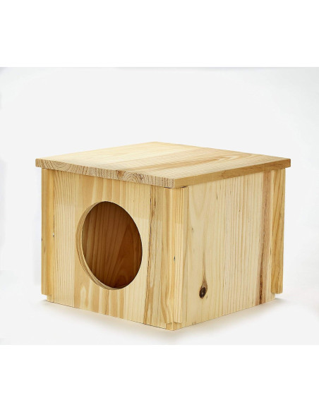 Casa para Chinchillas Kaytee de Madera Natural 20x15.8 cm Casa para Chinchillas Kaytee de Madera Natural 20x15.8 cm