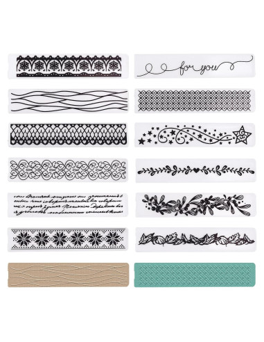 Carpetas de Embossing GLOBLELAND 12Pcs para Scrapbooking