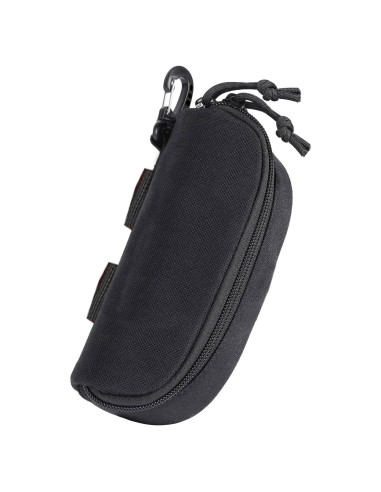 Funda de Gafas Táctica JOCTUBO Negra con Clip y Gancho