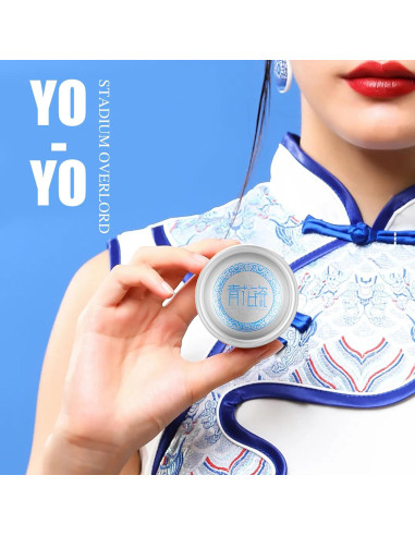 Yoyo FETESNICE Metálico Azul y Plateado - Alta Precisión