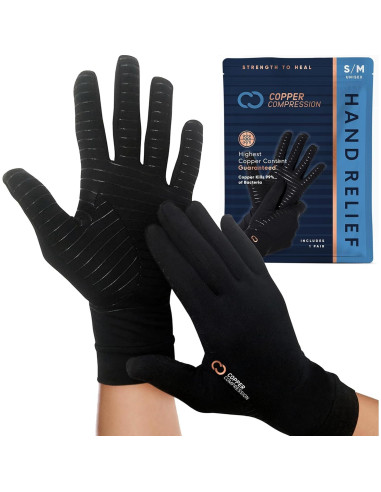 Guantes de Compresión Copper Compression para Artritis M