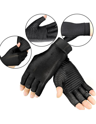 Guantes de Compresión de Cobre ITHW para Artritis - Pequeño