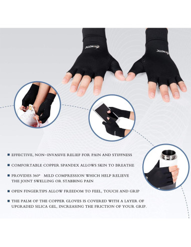 Guantes de Cobre HENOTIC para Artritis Transpirables