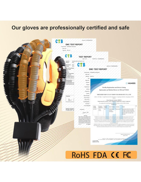 Guantes Robóticos MZU para Rehabilitación de Mano Derecha Guantes Robóticos MZU para Rehabilitación de Mano Derecha