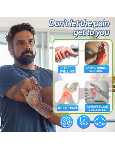 Guantes de Compresión DRNAIETY para Artritis Sin Dedos