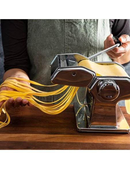 Máquina de Pasta AITRAI Manual 9 Grosor Acero Inoxidable Máquina de Pasta AITRAI Manual 9 Grosor Acero Inoxidable