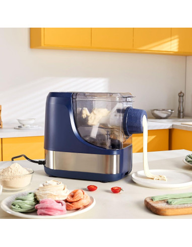 Máquina de Pasta Eléctrica VEVOR 150W 500g 8 Discos Automática