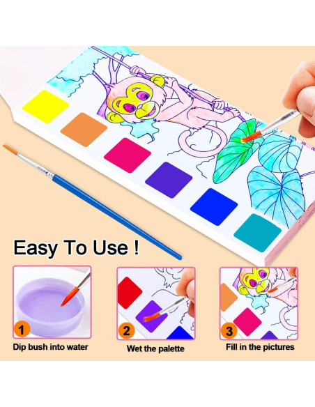 Set de Pintura Acuarela BAOXUE para Niños 2PCS No Tóxico Set de Pintura Acuarela BAOXUE para Niños 2PCS No Tóxico