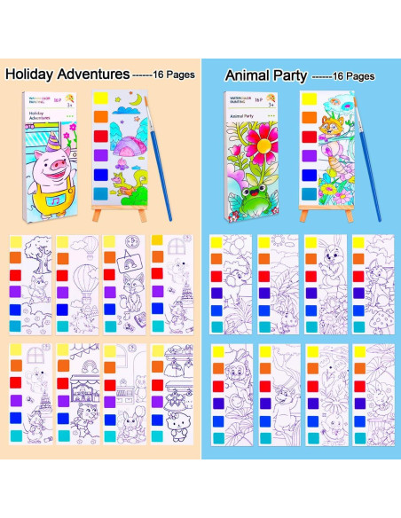 Set de Pintura Acuarela BAOXUE para Niños 2PCS No Tóxico Set de Pintura Acuarela BAOXUE para Niños 2PCS No Tóxico