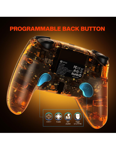 Controlador Inalámbrico NYXI PS4 con Joysticks Efecto Hall