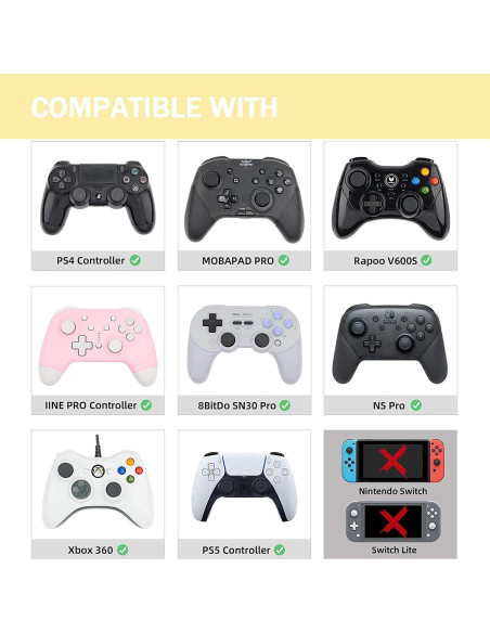 Cubierta de Joystick Antideslizante Jaees 10 Piezas PS5 PS4 Xbox Cubierta de Joystick Antideslizante Jaees 10 Piezas PS5 PS4 Xbox