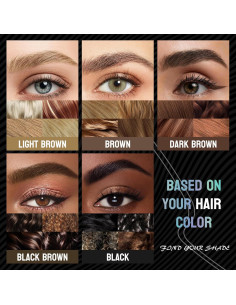 Lápiz de Cejas Doble Punta Yulinlon 0.01mm Impermeable 2