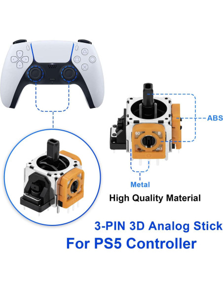 Kit de Reparación Joystick 7 en 1 Mcbazel para PS5 Kit de Reparación Joystick 7 en 1 Mcbazel para PS5