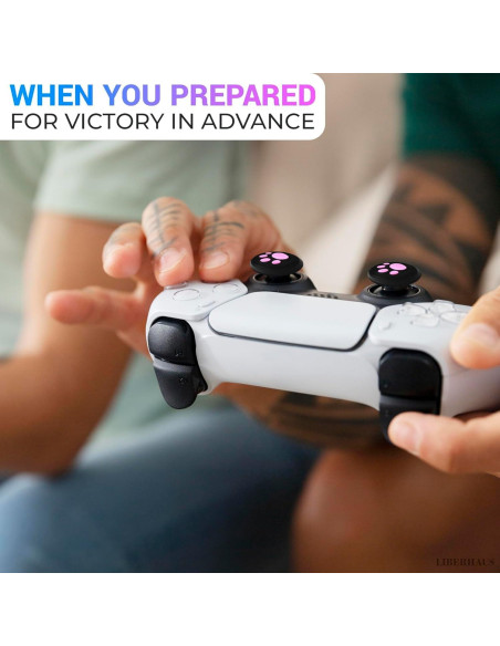 Garras de Gato Rosa LIBERHAUS para Joystick PS5 y PS4 Garras de Gato Rosa LIBERHAUS para Joystick PS5 y PS4