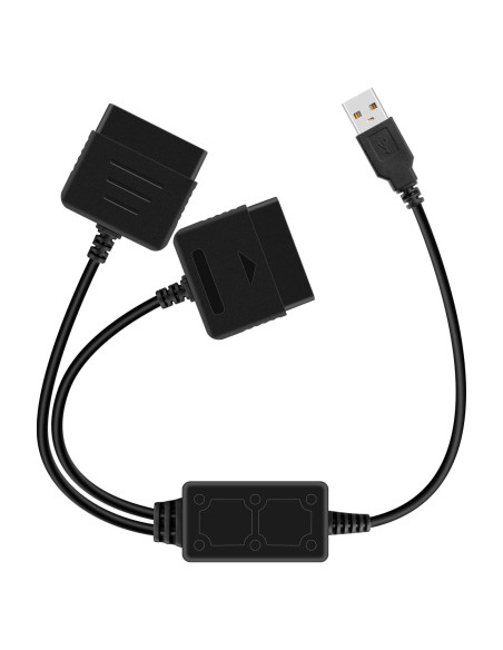 Adaptador USB OSTENT para Controladores PS1/PS2 a PC - 67.6g Adaptador USB OSTENT para Controladores PS1/PS2 a PC - 67.6g
