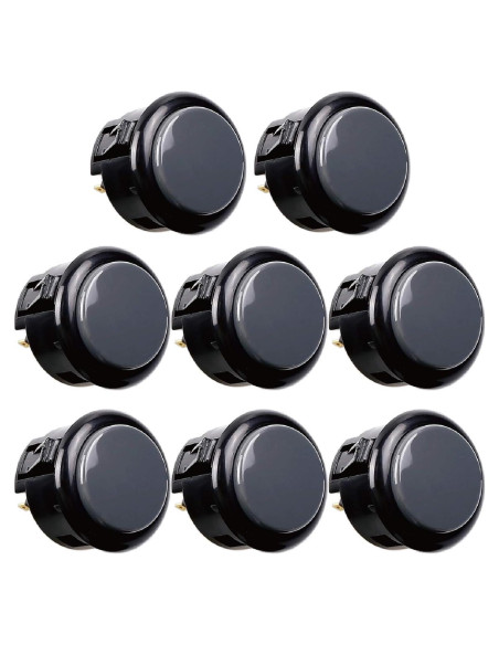 Botón Sanwa OBSF-30 de 30mm para Arcade - Gris Botón Sanwa OBSF-30 de 30mm para Arcade - Gris