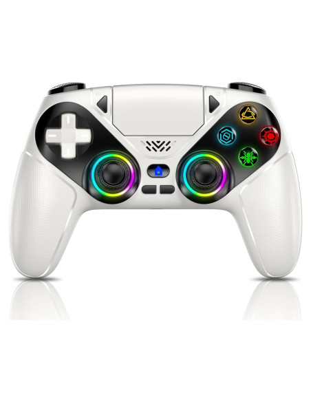 Controlador Inalámbrico Gamrombo para PS5 y PC - Blanco