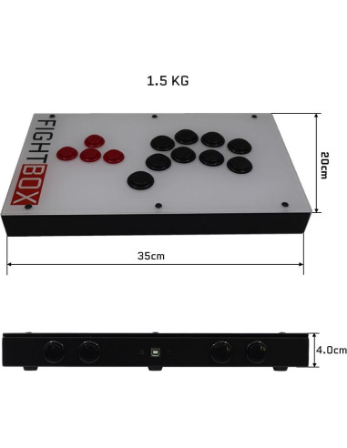 Controlador de Lucha FightBox F3-PC Sin Palanca para PC/PS3/Switch