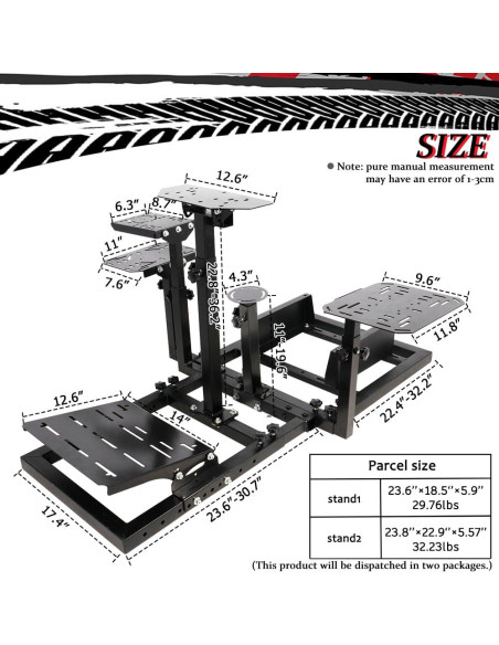 Cockpit de Simulación de Vuelo Supllueer Ajustable 145,6x105,6cm Cockpit de Simulación de Vuelo Supllueer Ajustable 145,6x105,6cm