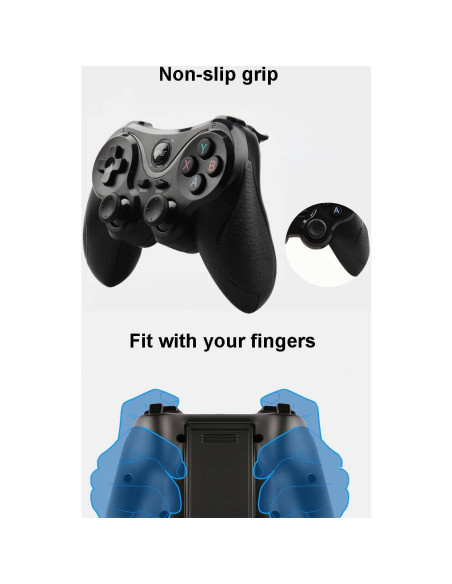 Controlador Inalámbrico Dongguan T-3 para Android - Negro Controlador Inalámbrico Dongguan T-3 para Android - Negro