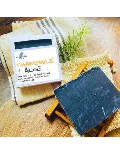 Jabón de Leche de Cabra Bluebyrd con Carbón Activado y Aloe Vera 2