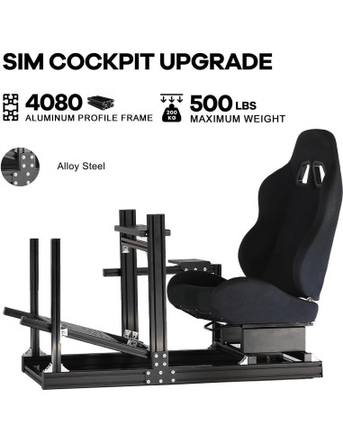 Soporte de Simulador de Carreras Anman F1 Ajustable 17.97 kg