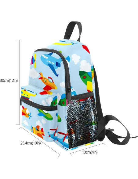 Mochila Escolar Ligera Impermeable FCZ Avión 30x25x10 cm Mochila Escolar Ligera Impermeable FCZ Avión 30x25x10 cm