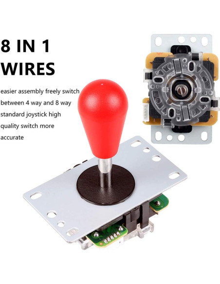 Kit de Partes Arcade DIY 2 Jugadores EG STARTS Joystick LED Kit de Partes Arcade DIY 2 Jugadores EG STARTS Joystick LED