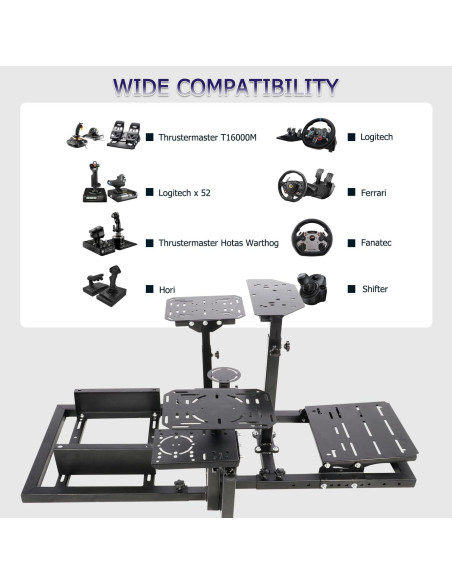 Soporte de Simulador de Vuelo y Carreras Minneer Ajustable Soporte de Simulador de Vuelo y Carreras Minneer Ajustable