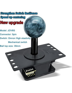 Joystick Qanba Gravity JOV8S Silencioso Mecánico 0.37 kg 2