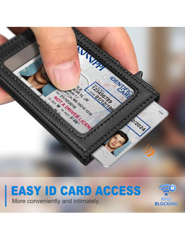 Billetera Airtag Minimalista para Hombres con Bloqueo RFID
