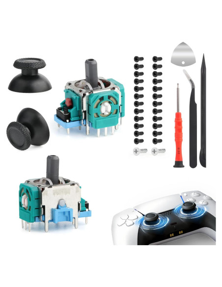 Reemplazo Joystick PS5 YWLRONG 2 Piezas + Tornillos Reemplazo Joystick PS5 YWLRONG 2 Piezas + Tornillos