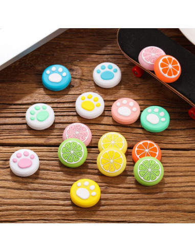 Tapas de Agarre Silicona Sumind 24 Piezas para Nintendo Switch