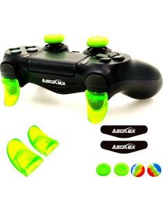 Extensores de Gatillo L2 R2 Asokex para PS4 + Accesorios 2