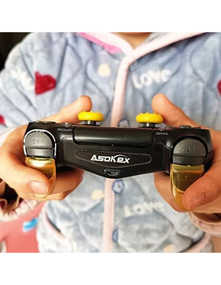 Extensores de Gatillo L2 R2 Asokex para PS4 + Accesorios Extensores de Gatillo L2 R2 Asokex para PS4 + Accesorios