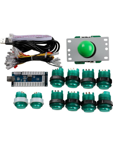 Kit Arcade LED DIY 2 Jugadores Easyget Joystick y Botones